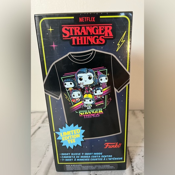 Funko Limited Edition Stranger Things Arcade Boxed Unisex T-Shirt Sz Large - Picture 3 of 5